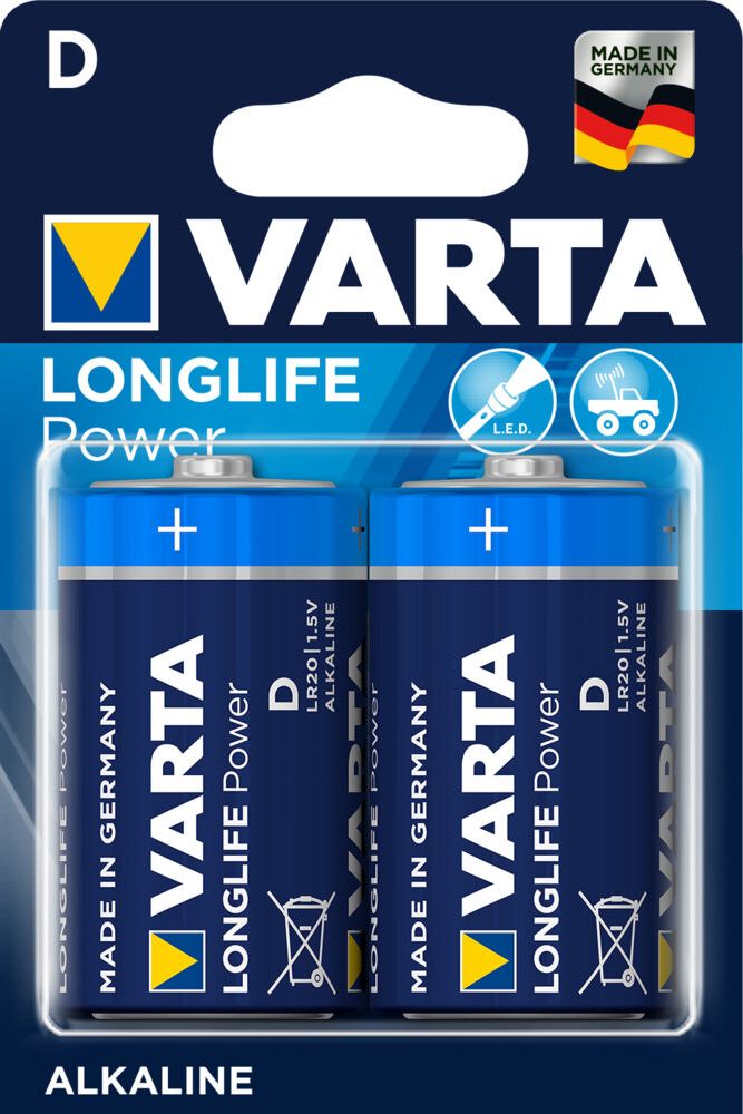 Varta Bateria LongLife Extra D / R20 20 szt. 8260033 Baterija