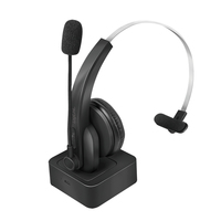 LogiLink Bluetooth Headset Mono m.headband & charging stand austiņas