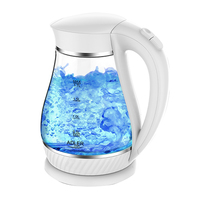 Adler AD 1274 B electric kettle 1.7 L White,Transparent 2200 W Elektriskā Tējkanna