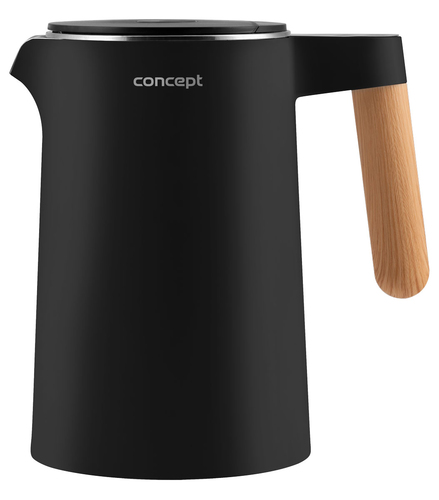 Concept RK3301 electric kettle 1.5 L 2200 W Black Elektriskā Tējkanna