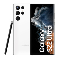 Samsung Galaxy S22 Ultra S908B 5G 8GB/128GB, White Mobilais Telefons