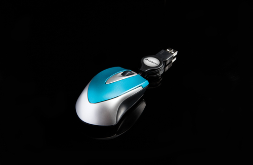 Verbatim  Optical Mini Travel Mouse USB Caribbean Blue Datora pele