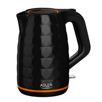 Adler AD 1277 B electric kettle 1.7 L Black 2200 W Elektriskā Tējkanna