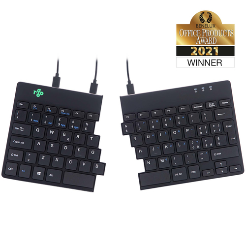 R-Go Tools R-Go Split Ergonomic Keyboard QWERTY (IT), black, wired 8719274490821 klaviatūra