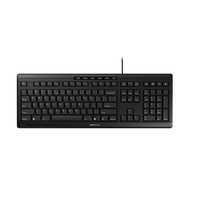 Cherry STREAM Keyboard EU black U - US English with Euro symbol klaviatūra