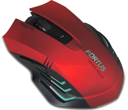 SPEEDLINK FORTUS Gaming Maus, wireless - black/rot Datora pele