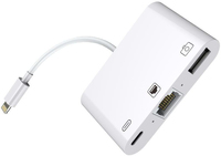 MicroConnect LIGHTNING HUB - iPhone / iPad 5704174045458 Lightning - RJ45 + Power  W125648613 dock stacijas HDD adapteri