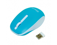 MSONIC Wireless optical mouse MX707B 3D, 1000DPI, 2.4GHz, blue-white Datora pele