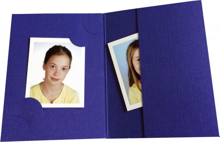 Daiber 1x100 Daiber Folders , blue for passport pictures, 3 sizes 12102 (4019518004932)