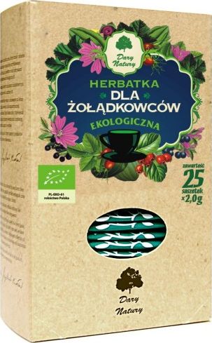 Dary Natury Herbatka Dla Zoladkowcow Bio (25 x 2 g) - Dary Natury 5902741005892 (5902741005892) piederumi kafijas automātiem