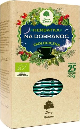 Dary Natury Herbatka Na Dobranoc Bio (25 x 2 g) - Dary Natury 5902741006103 (5902741006103) piederumi kafijas automātiem