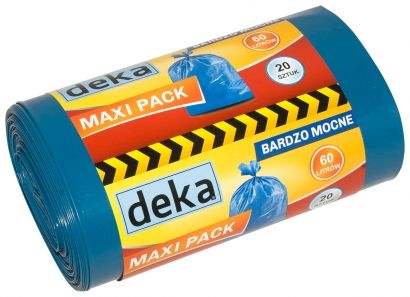 Deka Worki na odpady Maxi Pack 60 litrow (D-300-0104) D-300-0104 (5908235756943) atkritumu tvertne