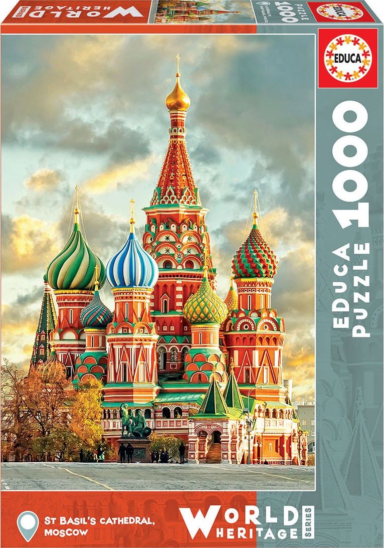 Educa Puzzle 1000 pieces Saint Basil's Church puzle, puzzle