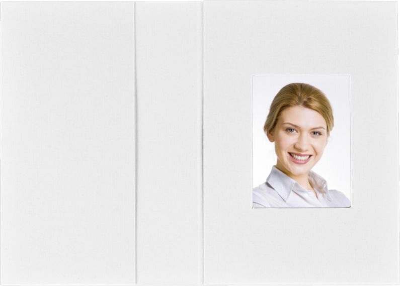 Daiber Etui portretowe, bialy matowy, 31x42 mm, 100 sztuk (1011) 1011 (4019518005915)