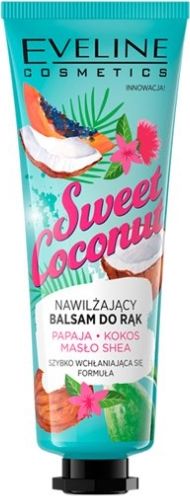 Eveline Balsam do rak nawilzajacy Sweet Coconut 50ml 083807 (5901761983807) kosmētika ķermenim