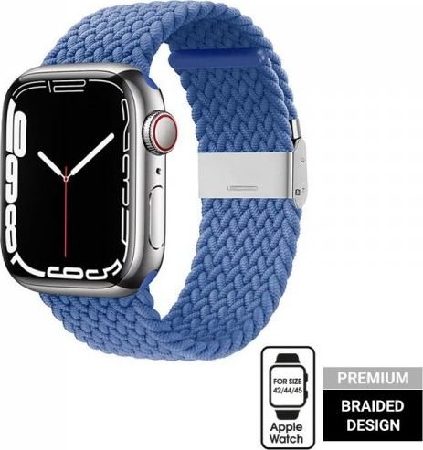 Crong Pasek pleciony Crong Wave Band do Apple Watch 42/44/45 mm niebieski CRG-44WAV-BLU (5904310700368)