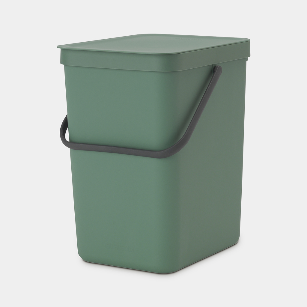 BRABANTIA atkritumu tvertne Sort & Go, 25 l, Fir Green 129964 atkritumu tvertne