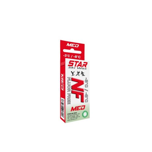 Star Ski Wax NF Med -3/-8°C Fluor Free Wax 60g 8020617061937 (8020617061937) tīrīšanas līdzeklis