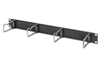 DIGITUS DN-97669 - Kabelmanagementplatte mit Ringen - Rack montierbar - Schwarz, RAL 9005 - 1U - 48.3 cm (19) 4016032465553 Serveru aksesuāri