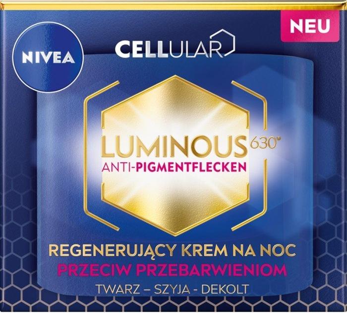 Nivea NIVEA_Cellular Luminous 630 Anti-Spot regenerujacy krem przeciw przebarwieniom na noc 50ml kosmētika ķermenim