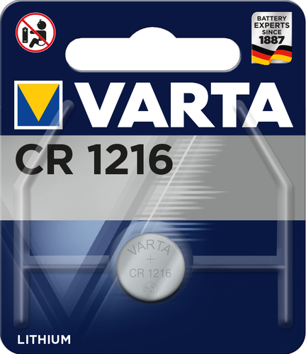 Varta Bateria Electronics CR1216 25mAh 1 pc Baterija