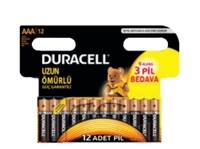 Duracell AAA MN2400 Alkaline LR03 1.5V Baterijas 12gab. Baterija