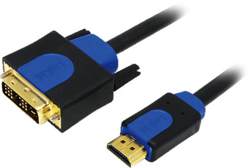 LOGILINK - Cable HDMI-DVI High Quality 3m kabelis video, audio