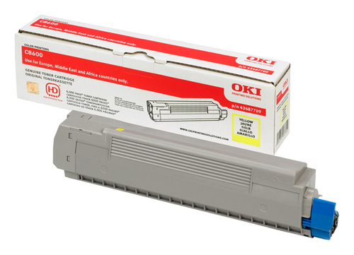 Toner OKI yellow | 6000pgs | C8600/C8800 toneris