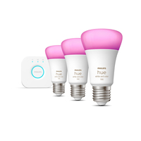 Philips Hue mostek + 3x E27 9W RGBW apgaismes ķermenis