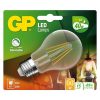 GP Batteries GP LED Filament Classic E27 5W-40W 470lm, 2725  DIM apgaismes ķermenis