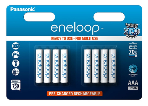 Panasonic Eneloop Micro AAA 750 mAh 1x8 Baterija