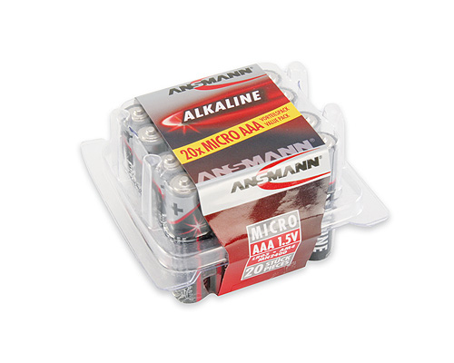 ANSMANN  Battery LR03 Micro (AAA),1.5V Alkaline, 20pcs/box Baterija