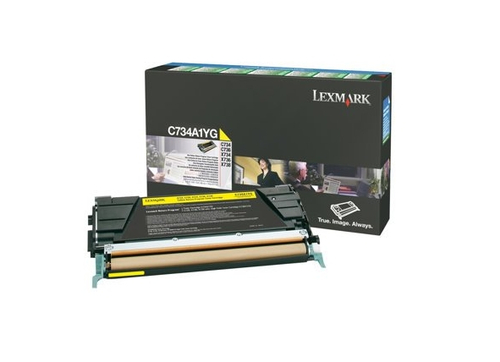 Lexmark C734, C736, X734, X736, X738 Yellow Return Programme toneris