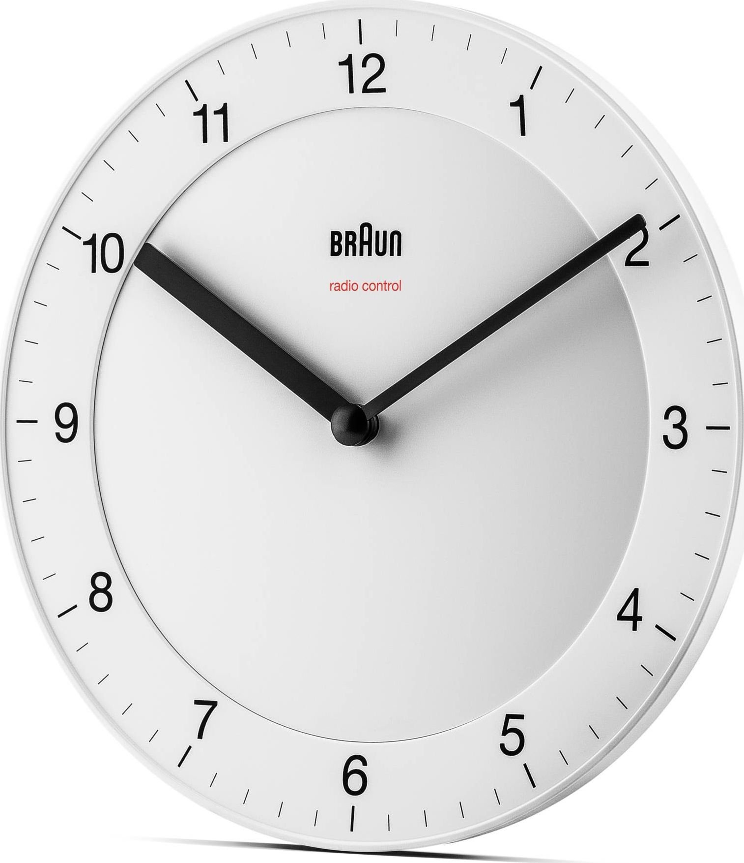 Braun BC 17 W-DCF radio wall clock white radio, radiopulksteņi