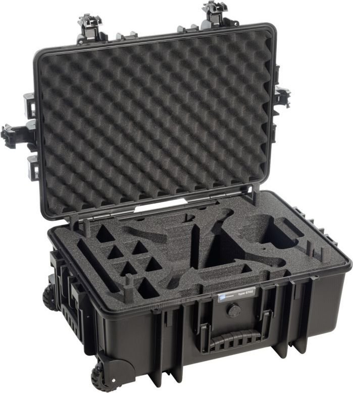 B&W Copter Case Type 6700/B black with DJI Phantom 3 Inlay Droni un rezerves daļas