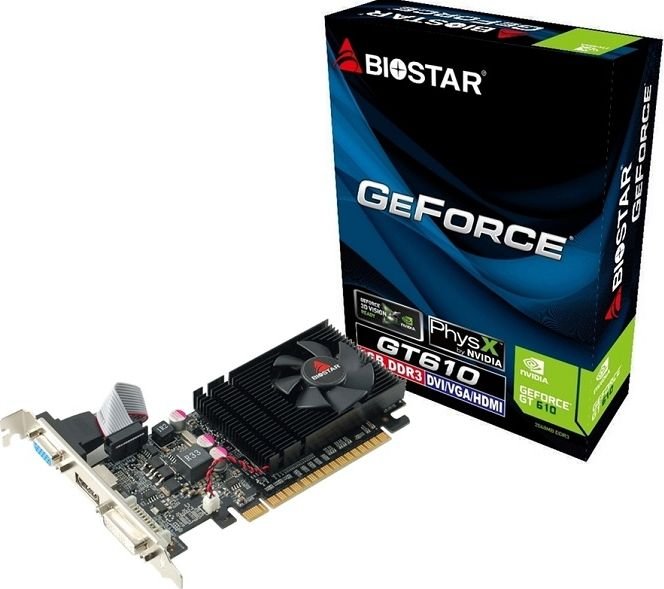 Karta graficzna Biostar GeForce GT 610 2GB DDR3 (VN6103THX6-TBBRL-BS2) video karte