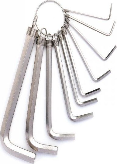 Deli Zestaw kluczy imbusowych Deli Tools EDL3100, 1.5-10mm (zolty)