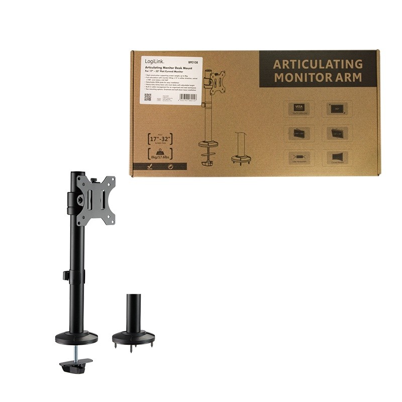 Monitor mount, 17-32' steel