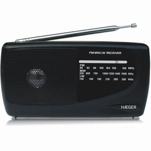 Haeger PR-TRI.002A Handy Radio radio, radiopulksteņi