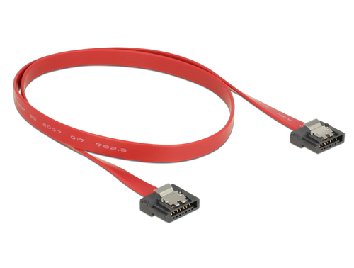 DeLOCK 0.5m SATA III 0.5m SATA III 7-pin SATA III 7-pin Rot SATA-Kabel (83835) kabelis datoram