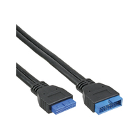 InLine USB 3.0 przedluzacz wewnetrzny header meski - zenski 0.35m (33448I) kabelis datoram