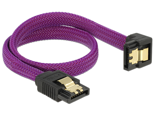 SATA-Kabel Delock SATA III -> SATA down St/St 0.30m violett kabelis datoram