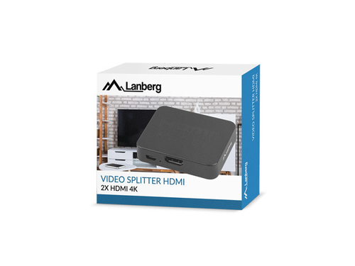 Lanberg Splitter video 2HDMI 4K port micro USB black