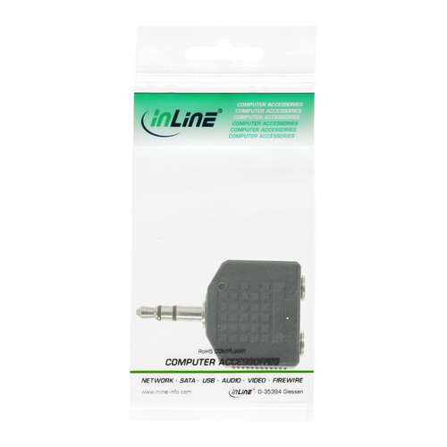 InLine Audio 3.5mm male - 2x 3.5mm Stereo female (99301)