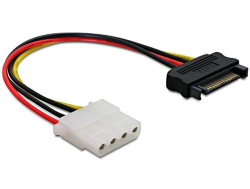 Delock Power 15pin SATA ->4pin Molex kabelis datoram