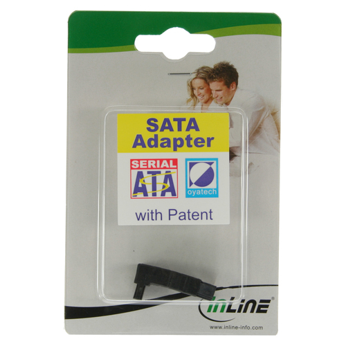 InLine SATA Adapter Stecker/Buchse gewinkelt oben kabelis datoram