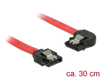 Delock SATA-Kabel Delock SATA III -> SATA links St/St 0.30m rot Cli kabelis datoram