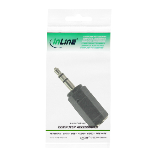 InLine Jack 2.5mm - Jack 3.5mm black (99309)