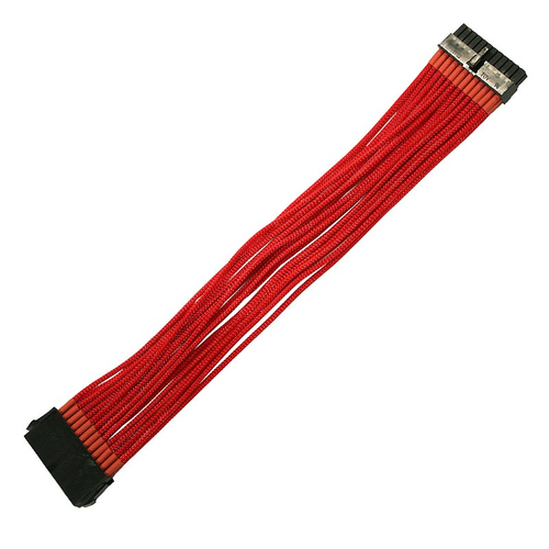 Nanoxia 24-Pin ATX-extension cable 30cm red kabelis datoram