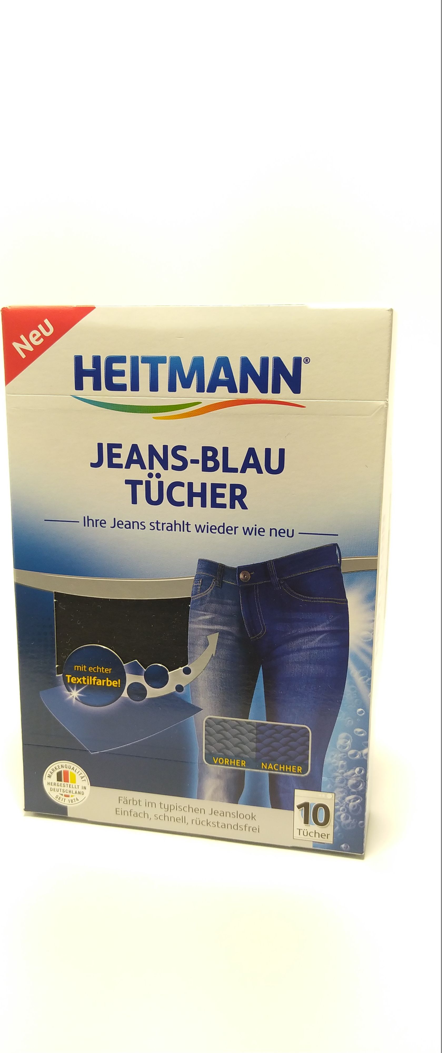 Heitmann HEITMANN Chusteczki do jeansu 10szt 4052400025608 (4052400025608) Sadzīves ķīmija